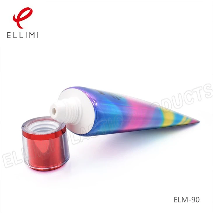 Oval Aluminum Plastic Tube With Cap