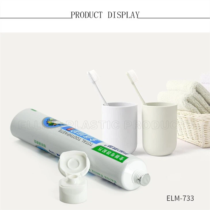 White Minimalist Tooth Paste Makeup Tube